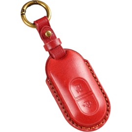 Smasol YKK Genuine Leather Key Case, Touch Key, Remote Control, Pocket Key, Tag Key Cover, YKKAP, Entrance Door, Genuine Leather Key Case, Smart Key, Genuine Leather Cover, Housewarming, Red (Type-E)