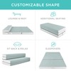 Best Choice Products 4in Portable Full-Size Mattress, Folding Mattress Topper
