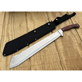 Tattva Tactical Heavy Duty Machete Sawback XL 25” Full Tang 8mm Thick Heavy Gauge Indestructible