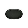 Yawata Kasei Eco Plate Oval 320 Black "Hachiman Gardens:arble" 246077