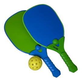 Waloo Sports Kids Pickleball Set, Outdoor and Indoor Play, 2 Paddles & 1 Ball