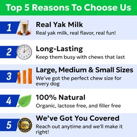 BARK&SPARK Yak Cheese Himalayan Dog Chews - 100% Natural & Long Lasting Dog Treats, Yak Milk Chews for Small, Medium & Large Dogs, Lactose & Gluten Free Dental Sticks, Healthy & Safe (4 Small Chews)