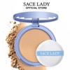 SACE LADY Oil Control Face Setting Powder,Waterproof Long Lasting Pressed
