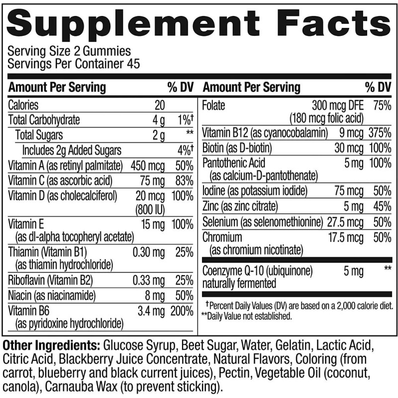 Oily Mens Suplemento Multivitamínico De Gomitas Importado Baya