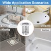 sourcing map 4 Pack Shower Drain Strainer, 2" x 2.2"