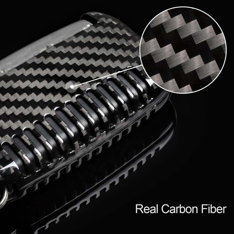 T-carbon Real Carbon Fiber Key Fob Protector Compatible with Land