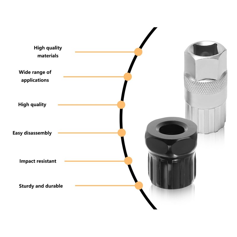 ZoeTekway Pack of 2 Bicycle Cassette & Sprocket Remover Tool,