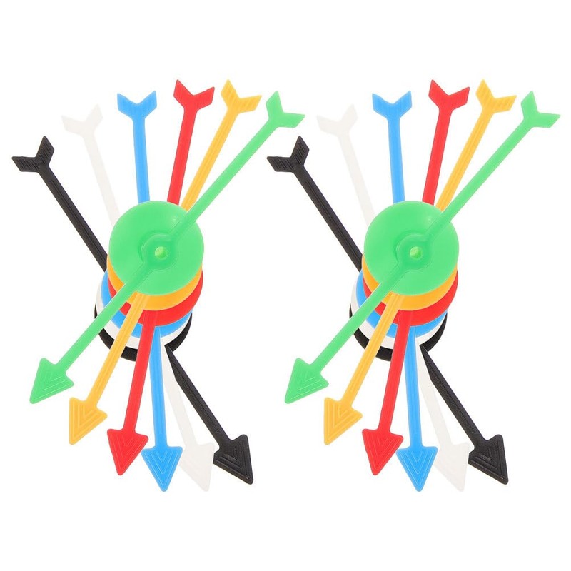 VOSAREA 12 Piece Arrow Game Pointer Spinner 4 Inch Plastic