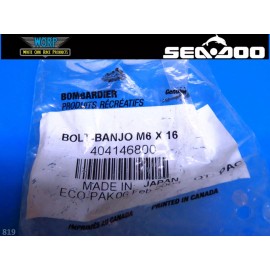 Sea-Doo 1 GENUINE OEM SEADOO 404146800 OIL LINE BANJO BOLT GS GTI GTS GTX XP 600 720 800