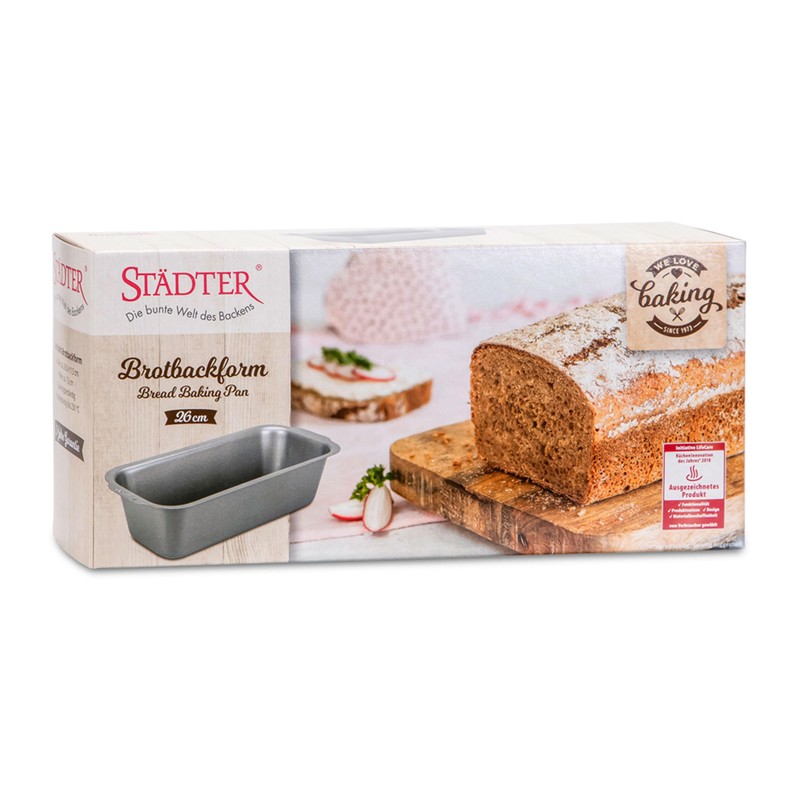 Städter 661189 Bread Baking Tin Metal 26 x 11.5 cm