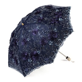 LCY Parasol Umbrella, Umbrella UV Protection, Women's Lace Parasol Bridal Umbrella Pocket Umbrella, darkblue