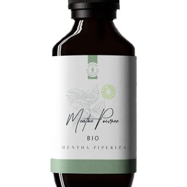 50 ml Organic Peppermint Oil (Mentha Piperita) - 100% Pure, Natural and Organic - Essential Mint Oil for Consumption - Fresh, Invigorating & Clear - Organic Peppermint Oil