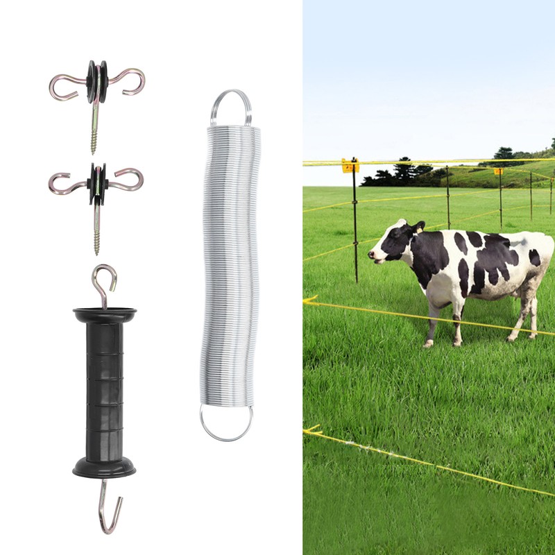 Electric Fence Gate Kit PP Iron 5 Meters Animal Spring