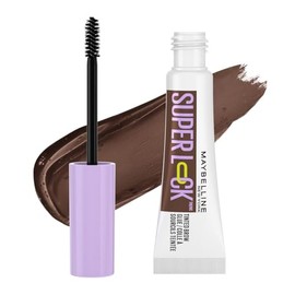 Maybelline Nuevo Gel de cejas de larga duración, efecto laminado, Superlock, café, 7 g                                                                