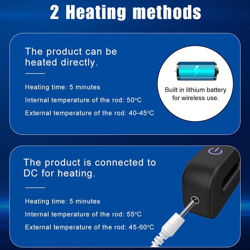 TEAMWILL USB Heating Rod Heater Warmer Heating Pad Stick Time