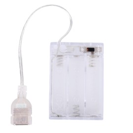 Portable Battery Pack for 5V LED Neon Sign, Power Supply Battery Box Converts USB Neon Led Lights to Battery-Operated for Indoor & Outdoor Use Adapter