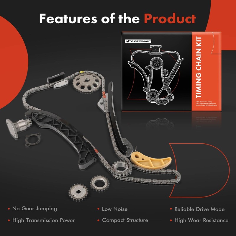 A-Premium 11PCS Engine Timing Chain Kit W/Sprocket & Tensioner &