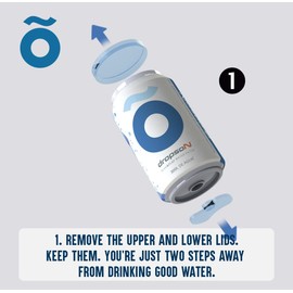 dropson Filtering Can Water Filter for Tap, 100% Natural Microfiltration Membrane, 300 liters of Filtering Capacity, can be monitored with Smartphone, Fills a 1L Jug in 1 min.
