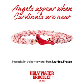 Holy Water Porcelain Cardinal Gold