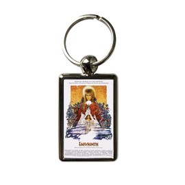 Super Universe Labyrinth Poster - David Bowie Metal Keyring 3 x 4.5 cm