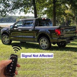 Heavy Key Fob Cover Case Protector with Keychain Accessories for Ford Explorer Fusion Escape Edge Expedition F150 F250 F350 F450 F550 Maverick Mustang 3/4/5 Buttons