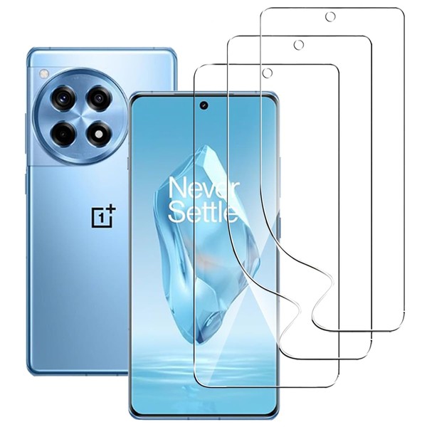 carinacoco 3 Pack Screen Protector for OnePlus 12R, Soft TPU