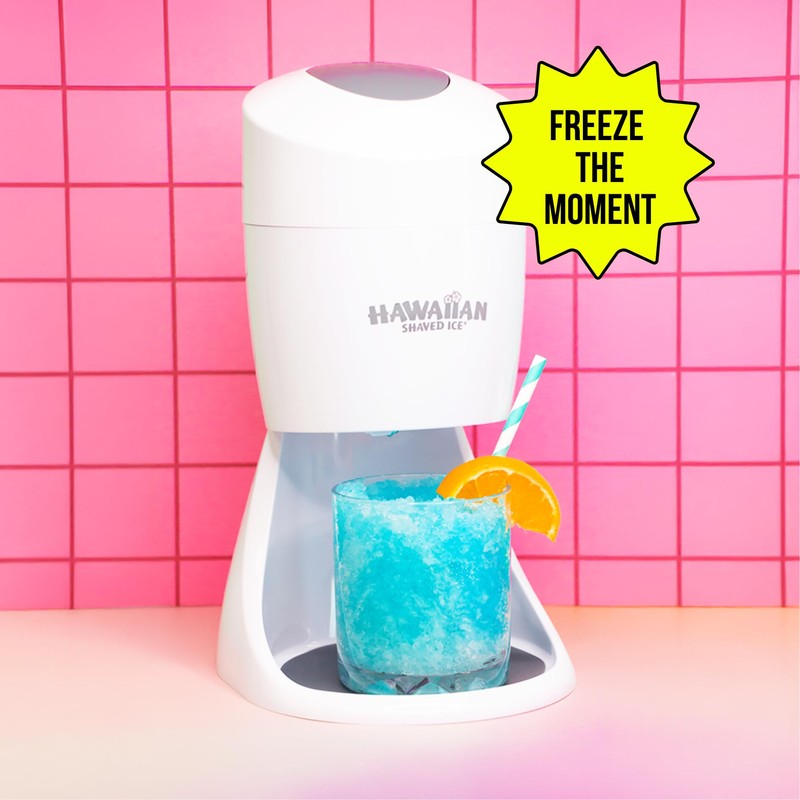 Hawaiian Shaved Ice Machine Kit - 3 Flavors, 25 Cups,