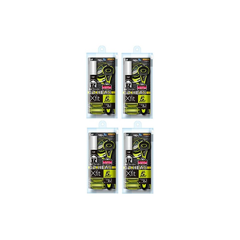 Xfit 5-Blade Razor 2P Travel Pack x 4