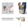KOOZTI Mesh Clothespin Bag Holder Outside, Multiple Hanging Methods Clothes