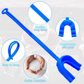 ARGOMAX Mouth Guard Sports, Hockey, Lacrosse, Baseball, Wrestling Moutguard, Gel Max Heavy Duty Protection & Custom Fit, Football Mouth Guard with Strap, Adult & Youth Mouthguard, Blue.