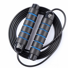 Cuerda de Saltar Lastrada - 3 Metros - Comba Profesional con Peso - Mango Antideslizante - Ideal para Entrenamiento de Cardio, Cross Fitness y Boxeo - Uso en Gimnasio o Casa - Para Hombres y Mujeres