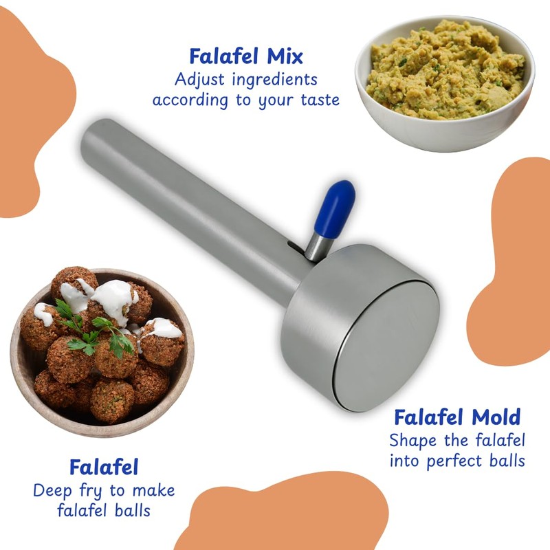 Falafel Maker Press Stainless Steel Premium Quality Smooth Handle With