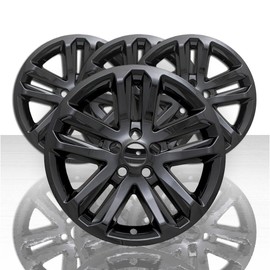 Brighter Design Set of 4 Gloss Black 5 Split Spoke 18" Wheel Skins for Ford Explorer XLT 2011-2016