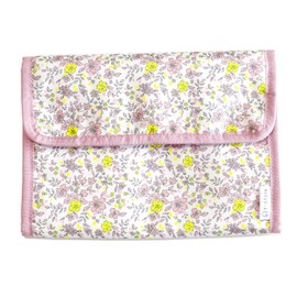 Y-Style Mama Wishes Maternal and Child Notebook Case, Multi Case, Bellows for 3 People, 2 People, Passport, Passbook, Insurance Card, Pink (Floral)