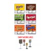Unbranded (6) CANDY VENDING MACHINE STICKERS LABELS - NUTRITION INFO