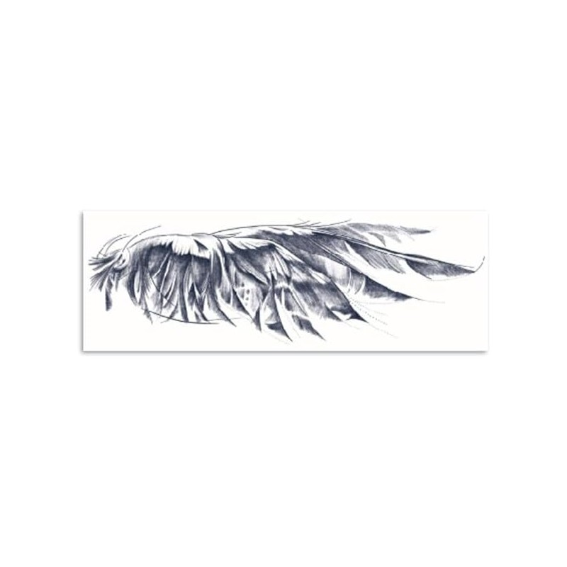 2 PCS Pegatinas De Tatuaje A Base De Hierbas Alas