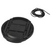 vhbw Lens Cap 62 mm Inner Grip Snap On Black