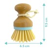 MIJOMA Dish Brush Cleaning Brush Made of Bamboo Wood with
