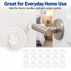 Clear Door Knob Wall Protectors – 40×8mm Bumper Pads for