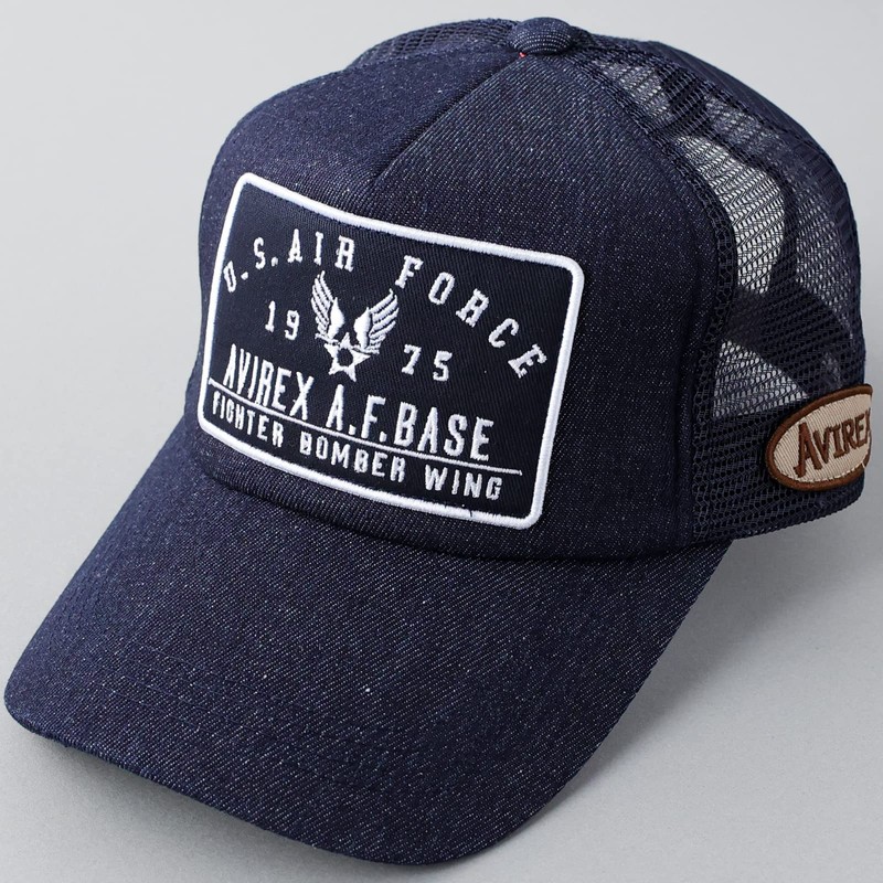 Avilex U.S Navy Military Patch 6 Panel Mesh Cap, Hat,