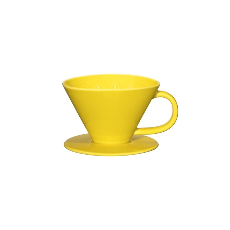 Hasamiyaki Common 26025 Coffee Dripper Yellow, Diameter 5.3 inches (13.5
