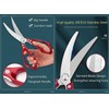 Stainless Steel Sharp Korean Barbecue BBQ Kitchen Scissors Thickened Powerful