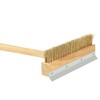 SHANGPEIXUAN Pizza Oven Brush Brass Bristles with Steel Scraper 60