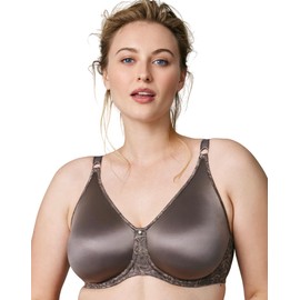 Wonderbra Womens Side Shaping Seamless Underwire Bra, Deep Taupe, 38D US