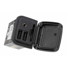 GM Genuine Parts 13581212 Black Dual USB and 3.5mm Auxiliary Receptacle