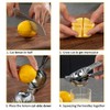 Monkkino Lemon Squeezer, Lemon Squeezer Juicer, Citrus Juicer Handheld, Metal