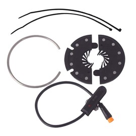 KT- D12L Pas Sensor Universal Elecrtic Bicycle Pedal Assist Sensor with 12 Magnets - Diameter 8.5cm, Black