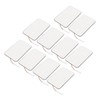 10Pcs TENS Unit Replacement Pads Rectangular Reusable Electrode Patches for