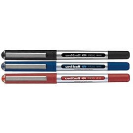 Uni-Ball UB-150 Eye Micro gemischt 3 Stück [1 x schwarz, 1 x blau, 1 x rot]
