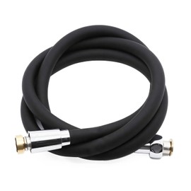 DLYYPLUS Silicone Shower Hose, Ultra-Soft Flexible Handheld Shower Head Hose Replacement, Extra Long and Anti-Kink Hose Extension for RV, Sprayer, Bidet, Pet Bathing (Black, 59 Inches)